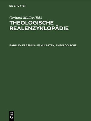 cover image of Erasmus--Fakultäten, Theologische